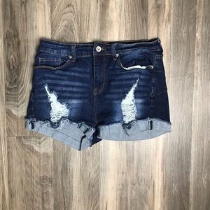 BUNDLE DEAL! Medium Wash & Dark Wash Denim Shorts!